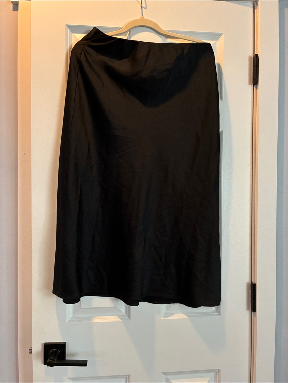 a new day Black Midi Slip Skirt
